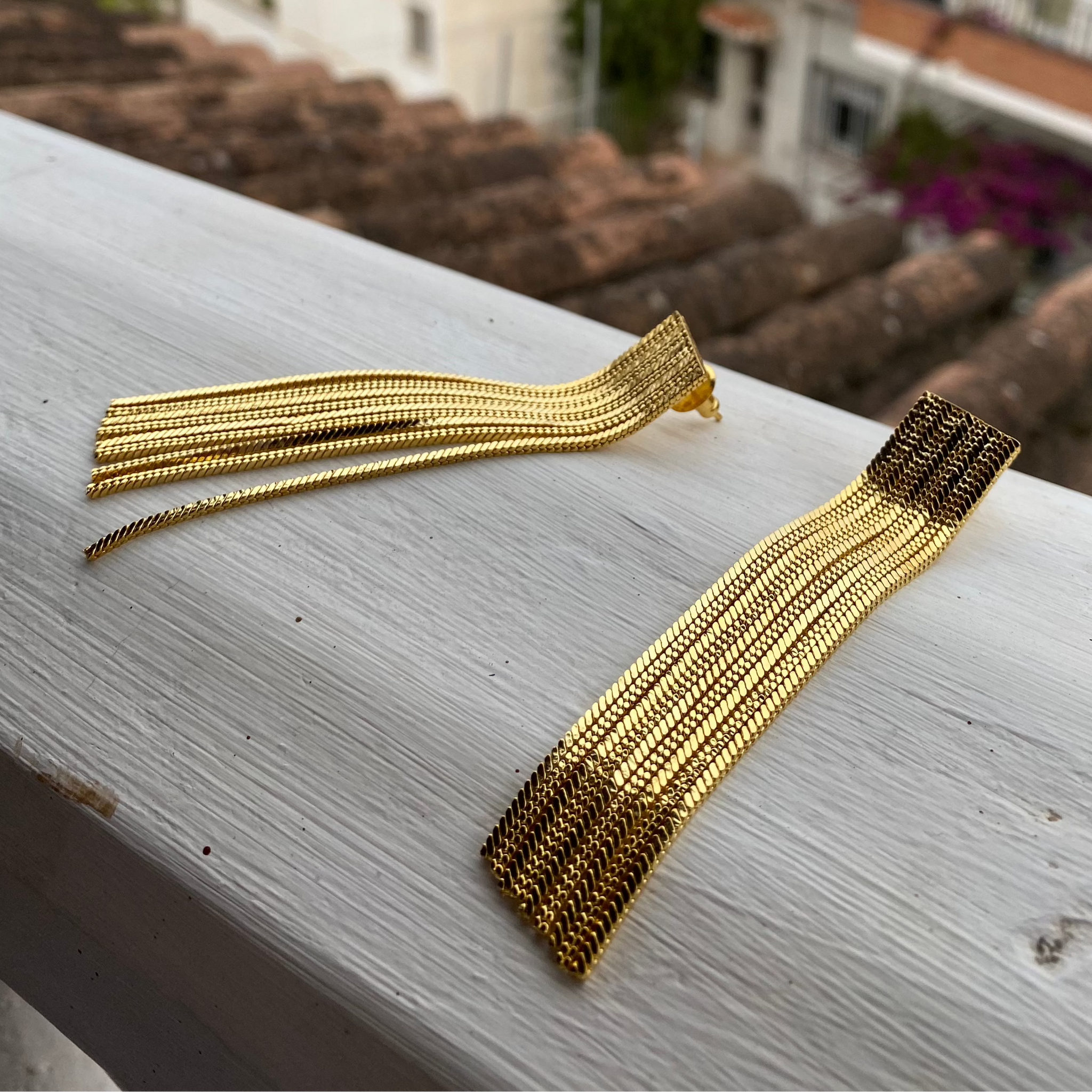 Acid Dream Earrings - Long (Gold)